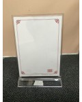 Clear Acrylic Free-standing A4 Menu Display Holder |Perfect for Cafes & Restaurants